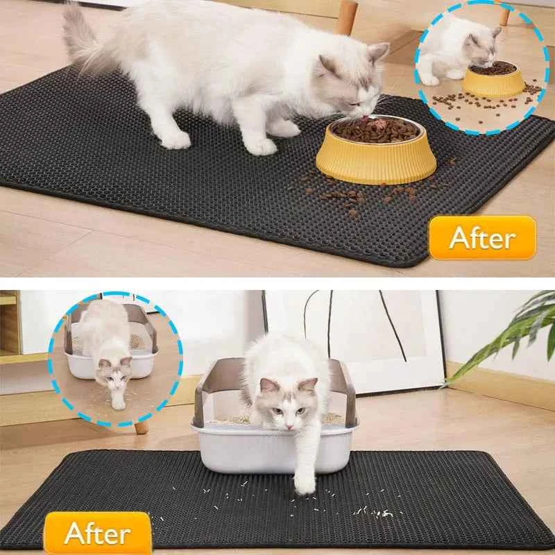 Pawpawp Double-Layer Cat Litter Mat