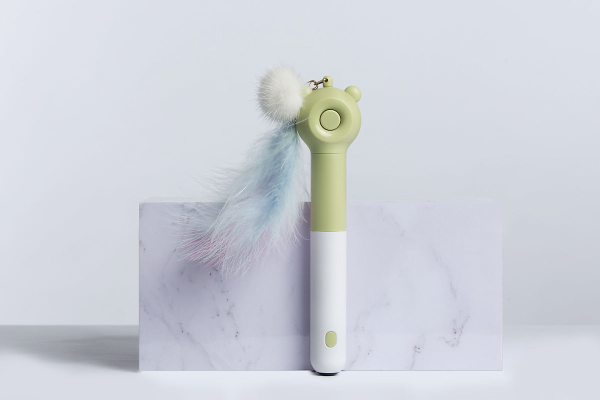 Pet Life KITIQUE 3-in-1 Cat Teaser Wand with Laser