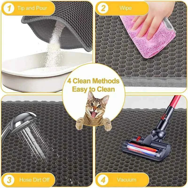 Pawpawp Double-Layer Cat Litter Mat