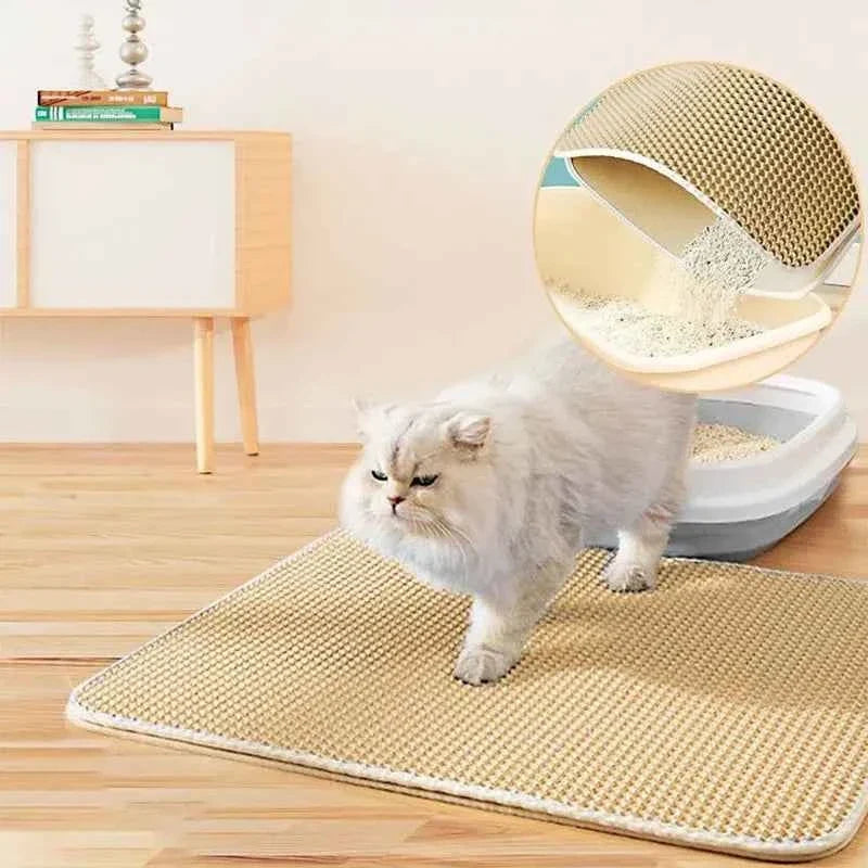 Pawpawp Double-Layer Cat Litter Mat