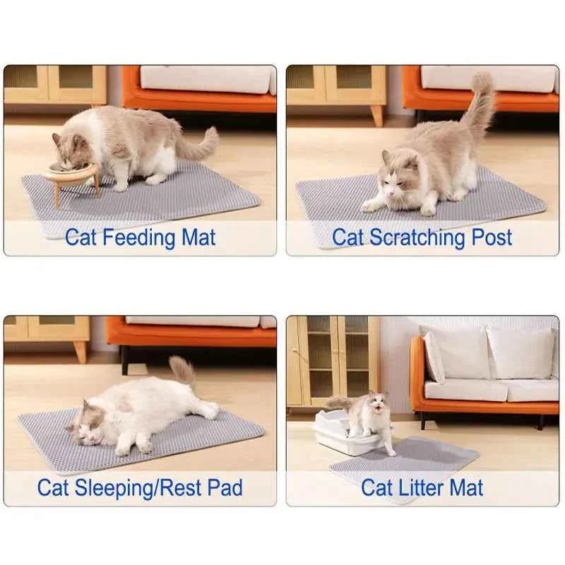 Pawpawp Double-Layer Cat Litter Mat