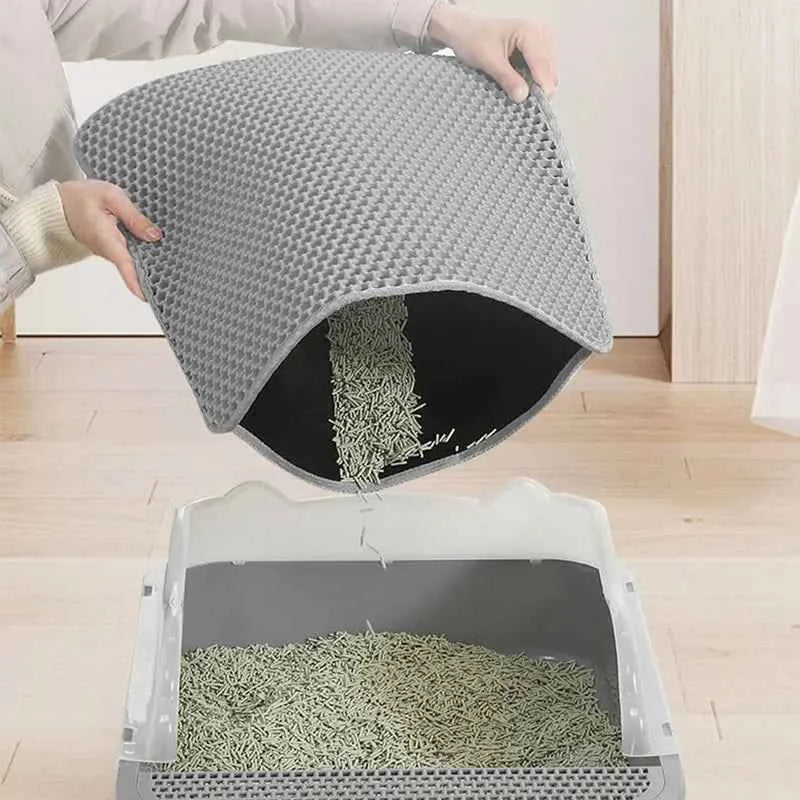 Pawpawp Double-Layer Cat Litter Mat