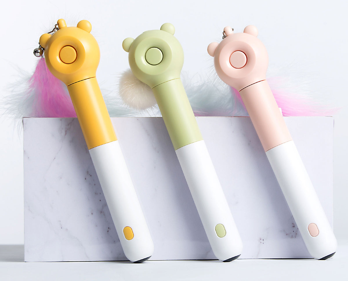 Pet Life KITIQUE 3-in-1 Cat Teaser Wand with Laser