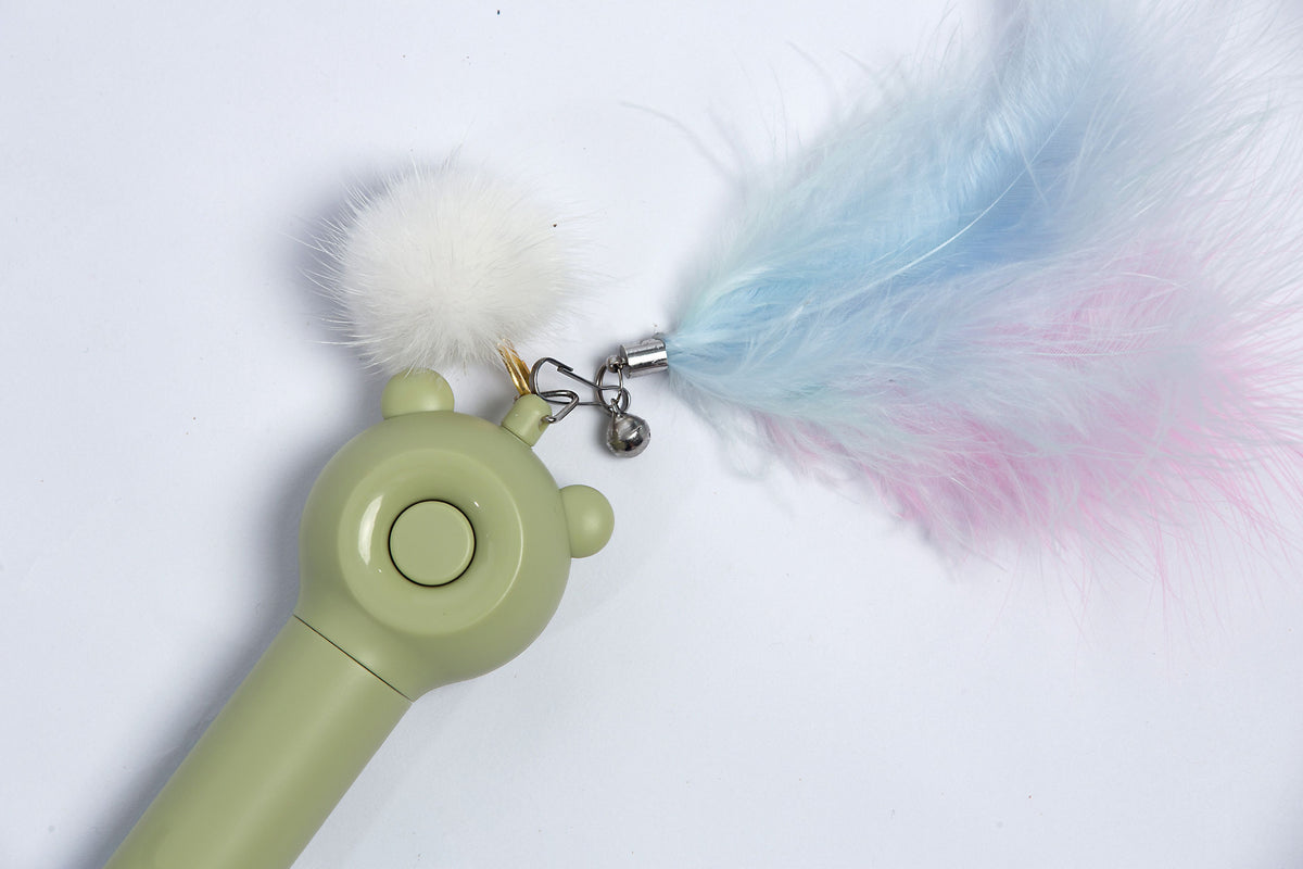 Pet Life KITIQUE 3-in-1 Cat Teaser Wand with Laser