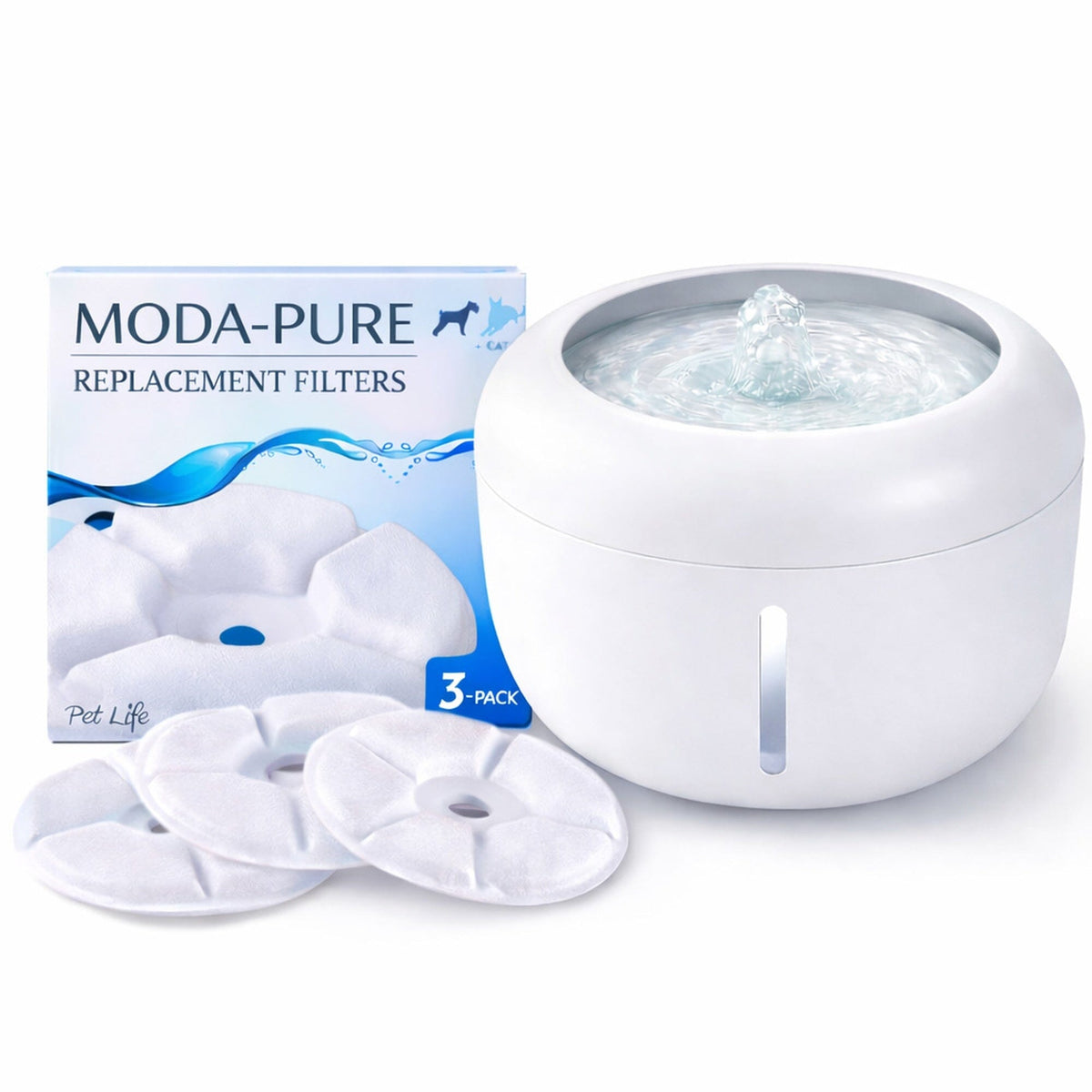 Pet Life Moda-Pure Filtered Cat Fountain