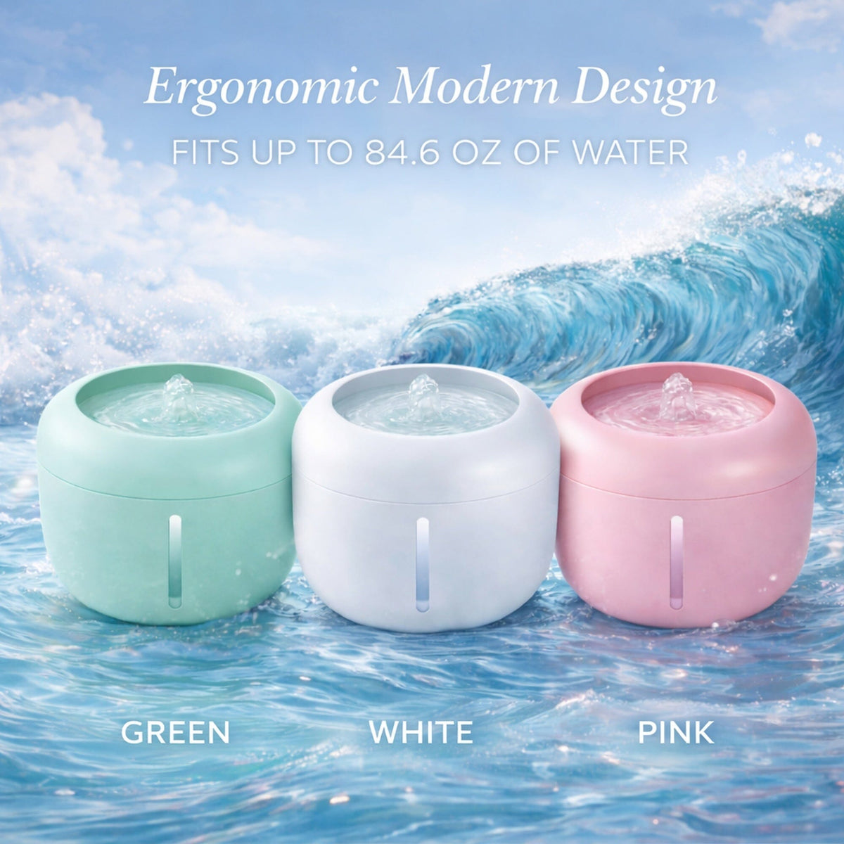Pet Life Moda-Pure Filtered Cat Fountain